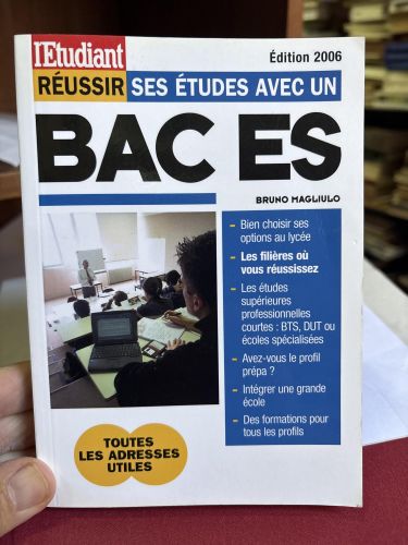 Portada del libro de RÉUSSIR SES ÉTUDES AVEC UN BAC ES MAGLIULO, BRUNO