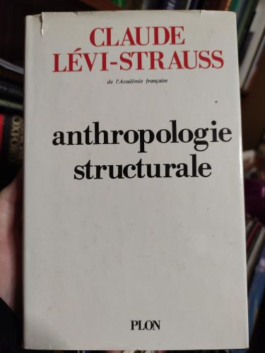 Portada del libro de ANTHROPOLOGIE STRUCTURALE LÉVI-STRAUSS, CLAUDE