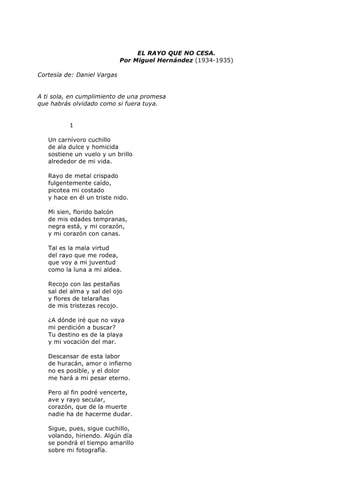 Portada del libro de El rayo que no cesa