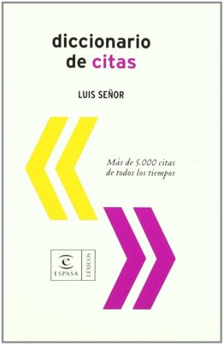 Portada del libro de Diccionario de citas