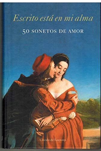 Portada del libro de Escrito está en mi alma 50 sonetos de amor