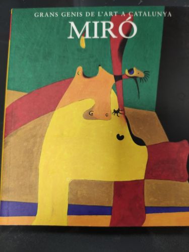 Portada del libro de Miró  Gran genis de l'art a catalunya