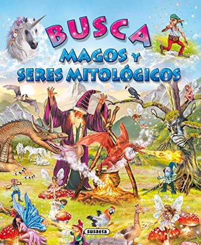 Portada del libro de Busca magos y seres mitológicos