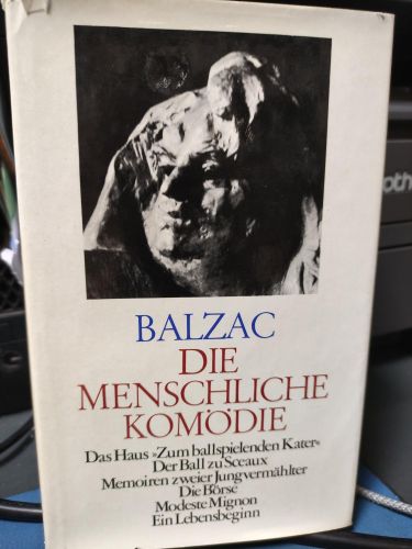 Portada del libro de DIE MENSCHLICHE KOMODIE HONORE BALZAC