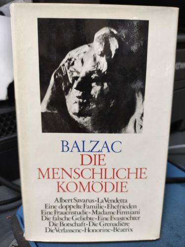 Portada del libro de DIE MENSCHLICHE KOMODIE DE BALZAC