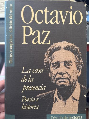Portada del libro de La casa de la presencia. Poesia e historia
