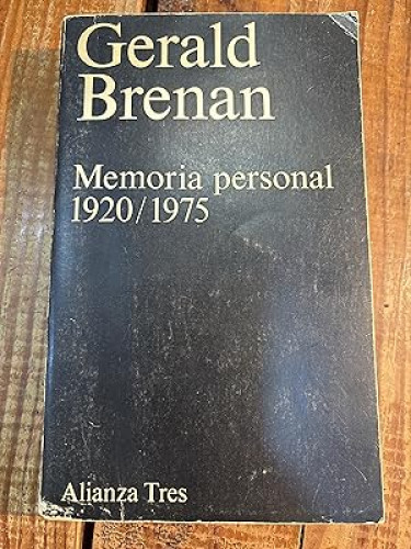 Portada del libro de Memoria personal 1920-1975 TRSA