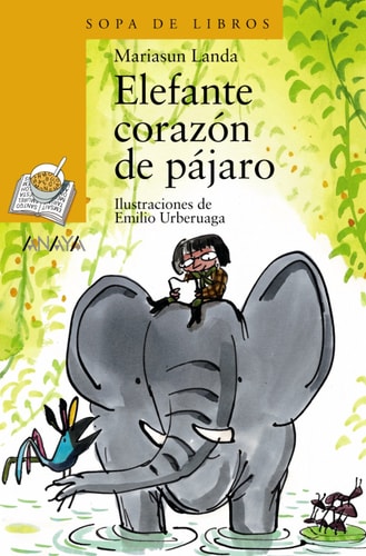 Portada del libro de Elefante corazón de pájaro