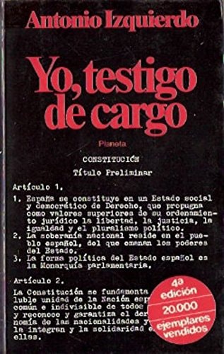 Portada del libro de Yo, testigo de cargo