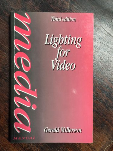 Portada del libro de LIGHTING FOR VIDEO (MEDIA MANUALS) MILLERSON, GERALD