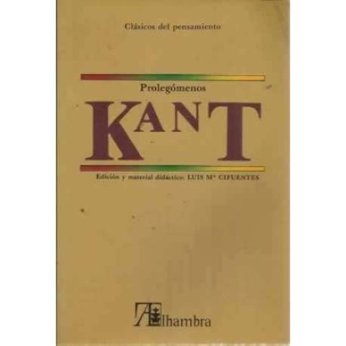 Prolegómenos a toda metafísica futura que quiera presentarse como ciencia