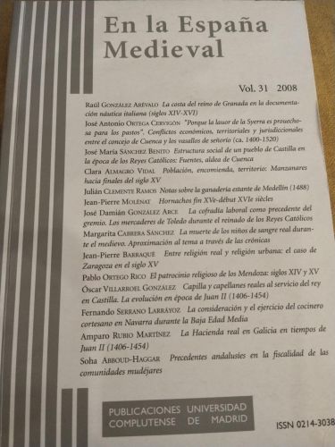En la España Medieval. Vol. 31 (2008)