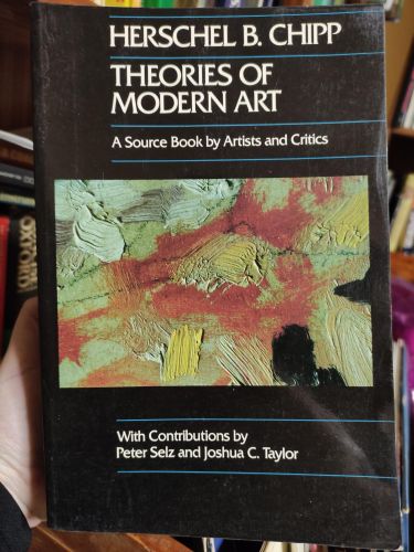 Portada del libro de THEORIES OF MODERN ART: A SOURCE BOOK BY ARTISTS AND CRITICS: 11 (CALIFORNIA STUDIES IN THE HISTORY...