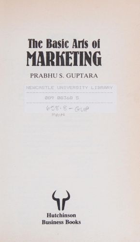 Portada del libro de THE BASIC ARTS OF MARKETING GUPTARA, PRABHU S.