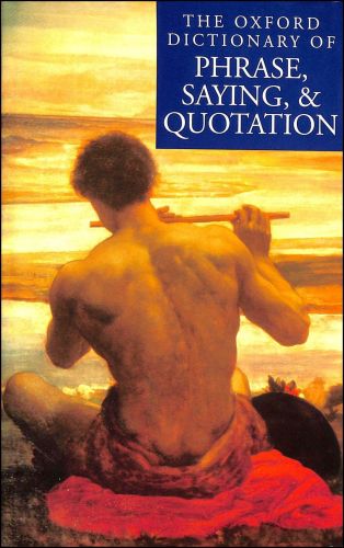 Portada del libro de THE OXFORD DICTIONARY OF PHRASE, SAYING AND QUOTATION KNOWLES, ELIZABETH
