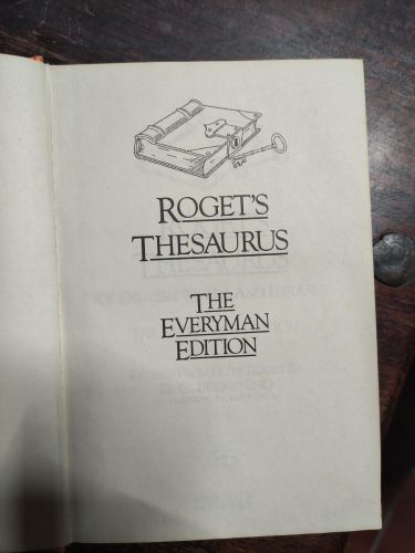 Portada del libro de THESAURUS OF ENGLISH WORDS AND PHRASES ROGET, PETER MARK AND BROWNING, D.C.