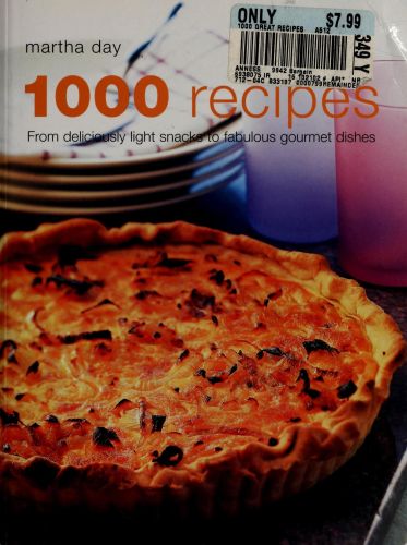 Portada del libro de 1000 RECIPES DAY, MARTHA