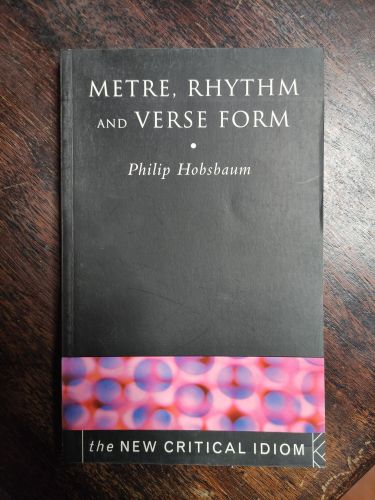 Portada del libro de METRE RHYTHM AND VERSE FORM [PAPERBACK]
