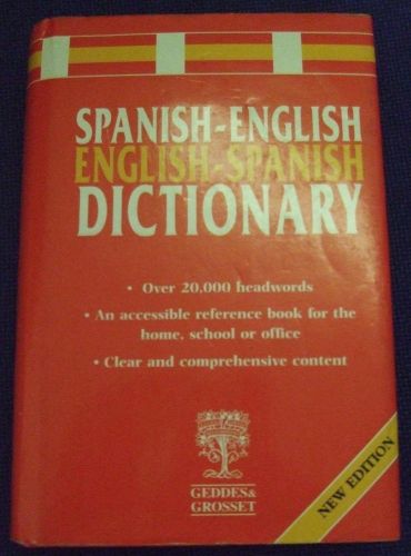 Portada del libro de SPANISH - ENGLISH, ENGLISH - SPANISH DICTIONARY [HARDCOVER] UNKNOWN