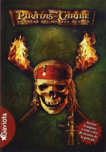 Portada del libro de PIRATAS DEL CARIBE. EL COFRE DEL HOMBRE MUERTO. NOVELIZACIÓN