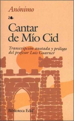 Portada del libro de CANTAR DE MIO CID ANONIMO
