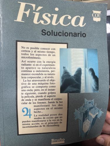 Portada del libro de FISICA Y QUIMICA, COU. SOLUCIONARIO MARTINEZ LORENZO, ANTONIO