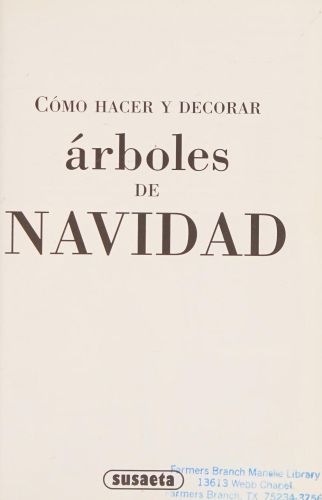Portada del libro de DECORAR LA NAVIDAD