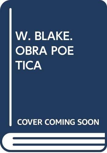 Portada del libro de OBRA POETICA (W. BLAKE) BLAKE, W.