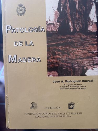Portada del libro de PATOLOGIA DE LA MADERA [TAPA BLANDA] RODRIGUEZ BARREAL, J. A.