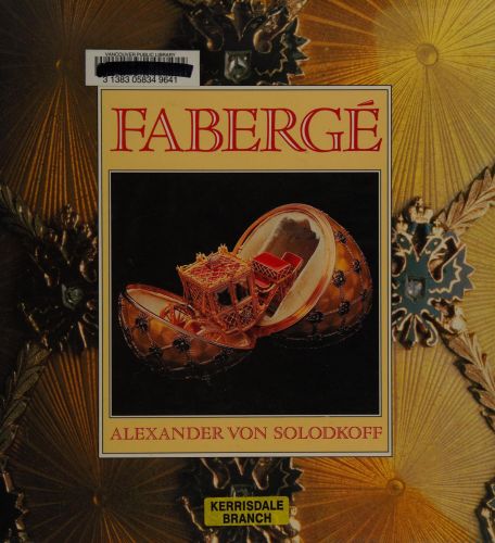 Portada del libro de ART OF CARL FABERGE VON SOLODKOFF, ALEXANDER