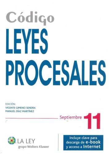 Portada del libro de CÓDIGO LEYES PROCESALES 2011
