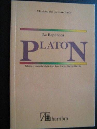 Portada del libro de REPUBLICA,LA (PLATON) PLATON AND ALHAMBRA