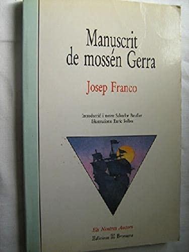 Portada del libro de MANUSCRIT DE MOSSÉN GERRA-EXHAURIT (ELS NOSTRES AUTORS) FRANCO, JOSEP