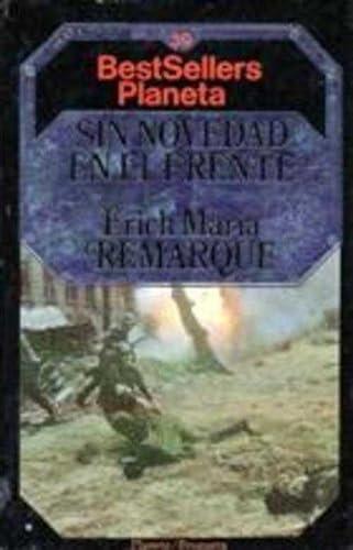 Portada del libro de SIN NOVEDAD EN EL FRENTE ERICH MARIA REMARQUE