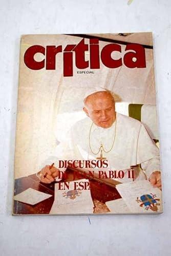 Portada del libro de DISCURSOS DE JUAN PABLO II EN ESPAÑA [TAPA BLANDA] JUAN PABLO II