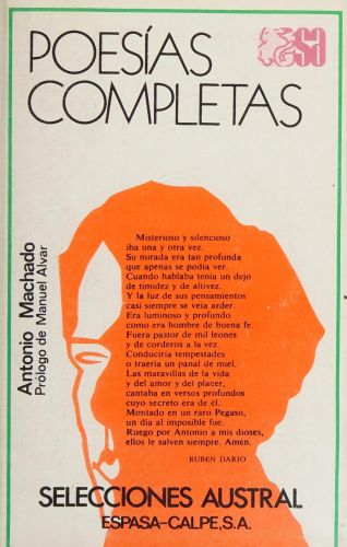 Portada del libro de POESIAS COMPLETAS MACHADO, ANTONIO