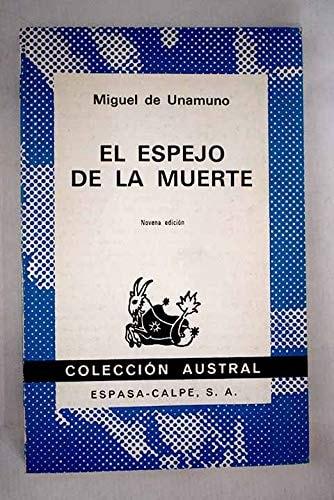 Portada del libro de EL ESPEJO DE LA MUERTE UNAMUNO