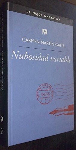 Portada del libro de NUBOSIDAD VARIABLE [TAPA DURA] MARTÍN GAITE, CARMEN