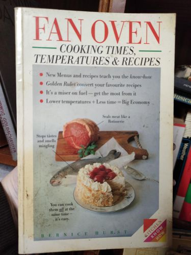 Portada del libro de FAN OVEN COOKING TIMES AND TEMPERATURES (KNOW HOW) HURST, BERNICE