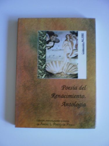 Portada del libro de POESIA RENACIMIENTO ANTOLOGIA (ALJIBE) PRIETO DE PAULA,A,L.