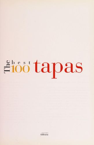 Portada del libro de THE BEST 100 TAPAS
