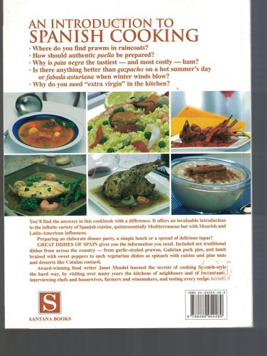 Portada del libro de GREAT DISHES FROM SPAIN [PAPERBACK] MENDEL, JANET