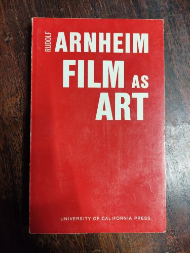 Portada del libro de FILM AS ART ARNHEIM, RUDOLF