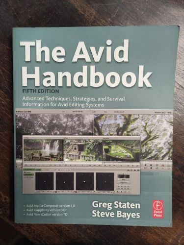 Portada del libro de THE AVID HANDBOOK: ADVANCED TECHNIQUES, STRATEGIES, AND SURVIVAL INFORMATION FOR AVID EDITING SYSTEMS...